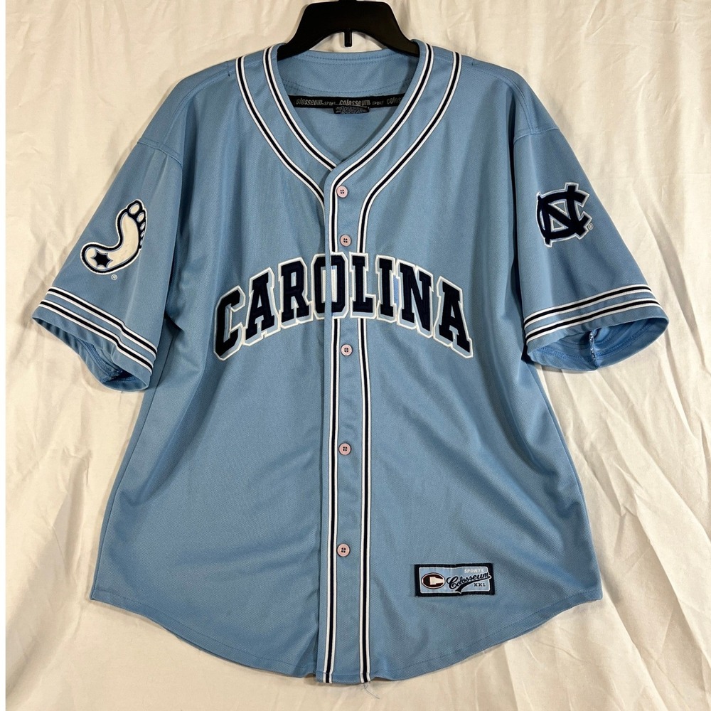 UNC‎ Carolina Tar Heels Baseball Jersey Powder Blue NCAA Mens XL